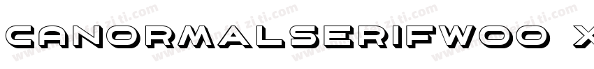 CANormalSerifW00 XBold Regular字体转换
